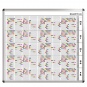 Personal-Raum-Plan, 12 Stunden, 63 Spalten, 123x137 cm, 